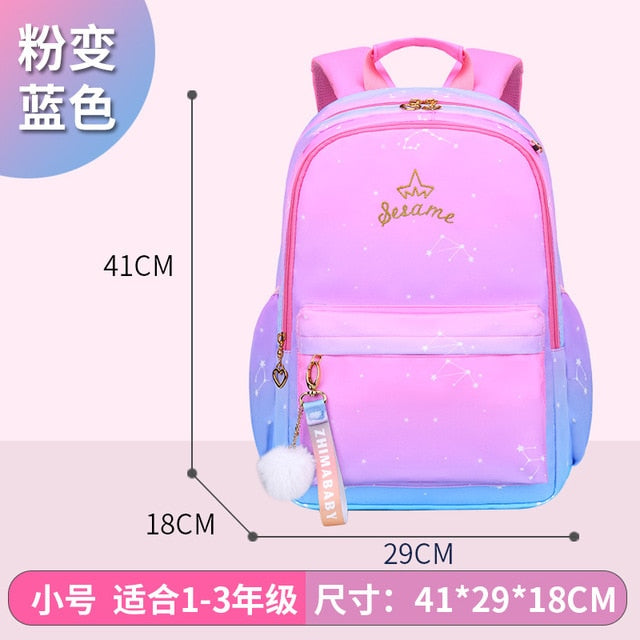 2020 Children School Bag Girls Kids Satchel Primary school backpack princess