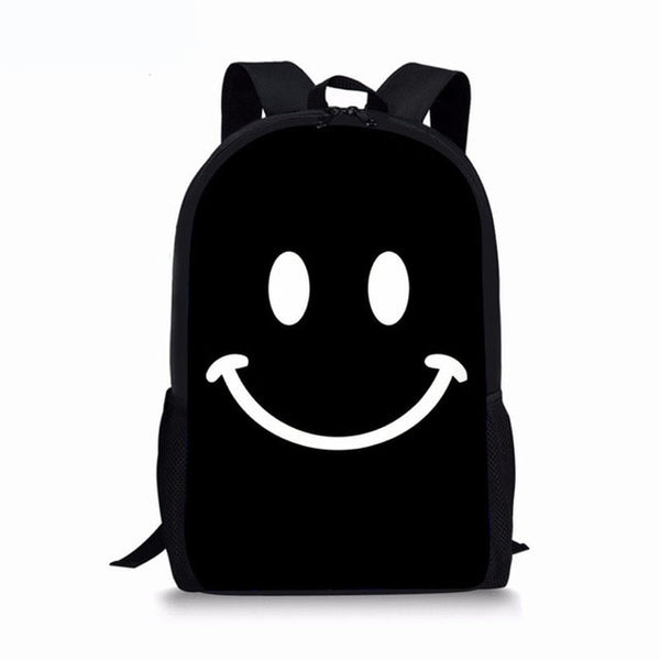 Cute Smiley Face Custom Bagpack School Bags For Boys Girls Student Children School Backpack