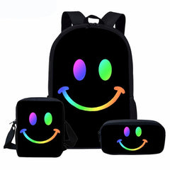 Cute Smiley Face Custom Bagpack School Bags For Boys Girls Student Children School Backpack