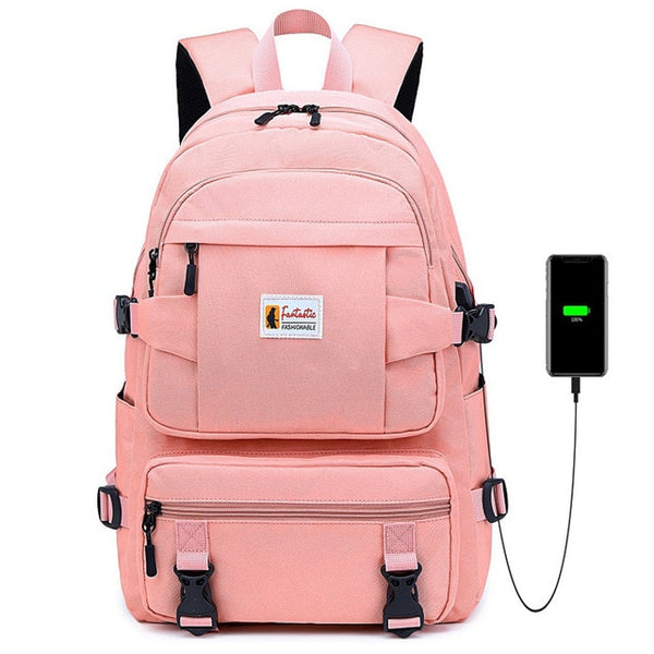 Fengdong fashion yellow backpack children school bags for girls waterproof