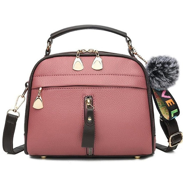 PU Leather Handbag For Women Girl Fashion