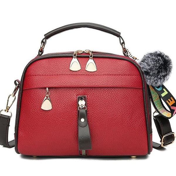 PU Leather Handbag For Women Girl Fashion