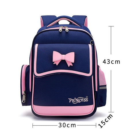 SUN EIGHT Bow Girl School Backpack Orthopedic Back Children School Bags