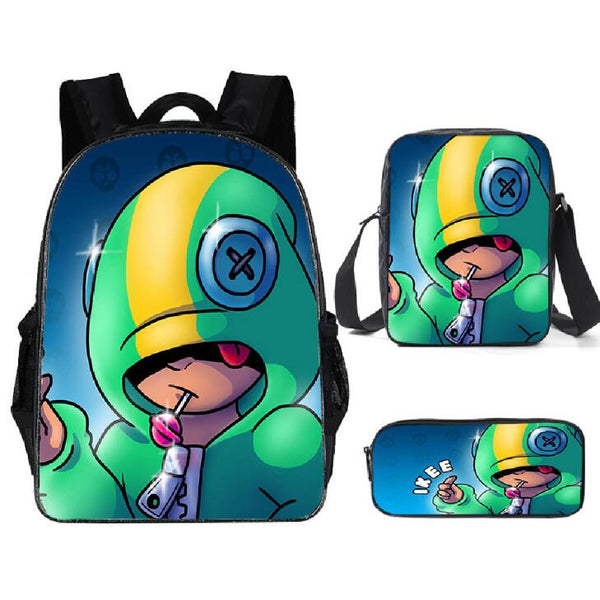Leon Spike Shell Game School Bag for Teenager Boys Girls Kids Personized Schoolbag