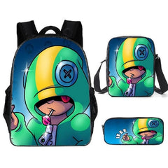 Leon Spike Shell Game School Bag for Teenager Boys Girls Kids Personized Schoolbag