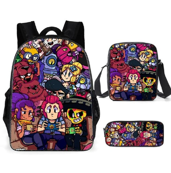 Leon Spike Shell Game School Bag for Teenager Boys Girls Kids Personized Schoolbag