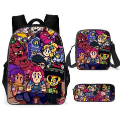 Leon Spike Shell Game School Bag for Teenager Boys Girls Kids Personized Schoolbag