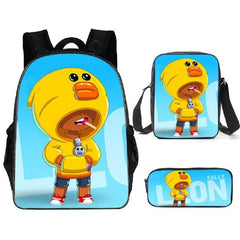 Leon Spike Shell Game School Bag for Teenager Boys Girls Kids Personized Schoolbag