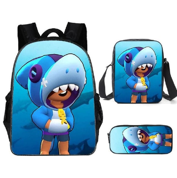 Leon Spike Shell Game School Bag for Teenager Boys Girls Kids Personized Schoolbag