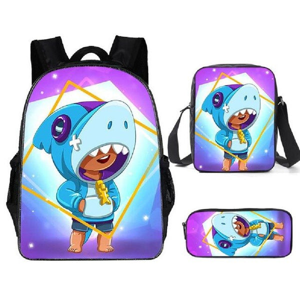 Leon Spike Shell Game School Bag for Teenager Boys Girls Kids Personized Schoolbag