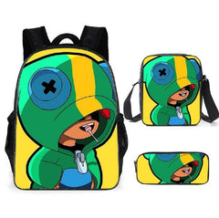 Leon Spike Shell Game School Bag for Teenager Boys Girls Kids Personized Schoolbag
