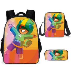 Leon Spike Shell Game School Bag for Teenager Boys Girls Kids Personized Schoolbag
