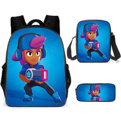Leon Spike Shell Game School Bag for Teenager Boys Girls Kids Personized Schoolbag