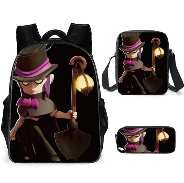 Leon Spike Shell Game School Bag for Teenager Boys Girls Kids Personized Schoolbag