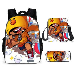 Leon Spike Shell Game School Bag for Teenager Boys Girls Kids Personized Schoolbag