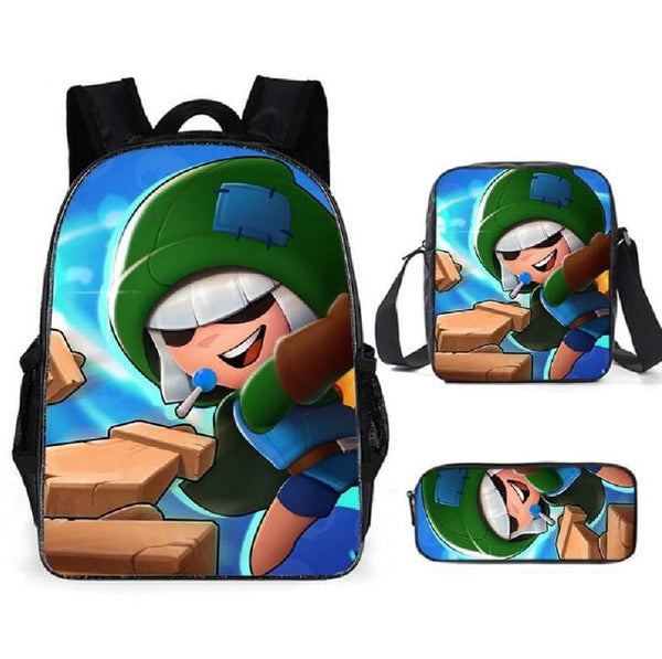 Leon Spike Shell Game School Bag for Teenager Boys Girls Kids Personized Schoolbag