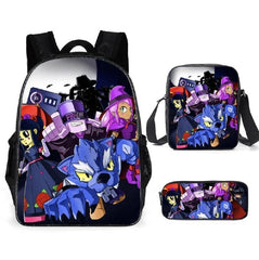 Leon Spike Shell Game School Bag for Teenager Boys Girls Kids Personized Schoolbag