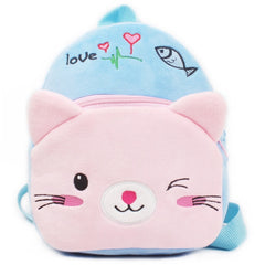 Fashion Children School Bags 3D Cartoon Print Plush Kids Backpack