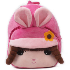 Fashion Children School Bags 3D Cartoon Print Plush Kids Backpack