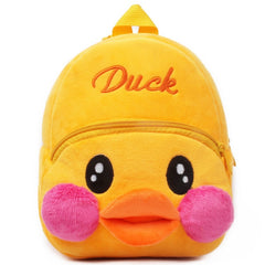 Fashion Children School Bags 3D Cartoon Print Plush Kids Backpack