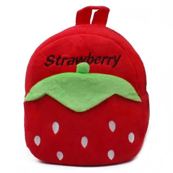 Fashion Children School Bags 3D Cartoon Print Plush Kids Backpack