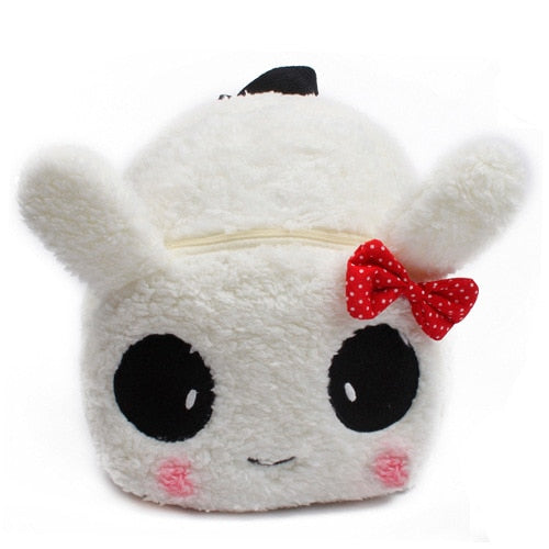 Fashion Children School Bags 3D Cartoon Print Plush Kids Backpack