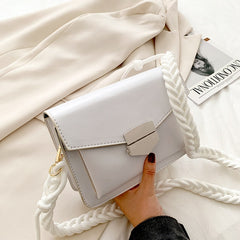 Women Candy Color Crossbody Bags Small Square Shoulder