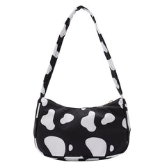 Fashion Cow Milk Print Women Handbag Totes Female