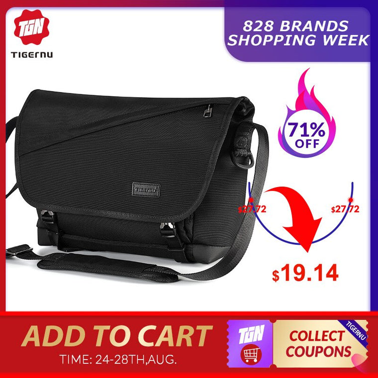 Tigernu 2020 New Fashion Men 9.5L Shoulder Bag