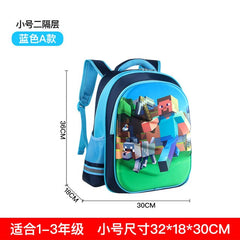 Minecrafted Children School Bags For Boys Orthopedic Kids Cartoon primary School Backpacks