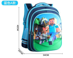 Minecrafted Children School Bags For Boys Orthopedic Kids Cartoon primary School Backpacks