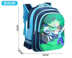 Minecrafted Children School Bags For Boys Orthopedic Kids Cartoon primary School Backpacks