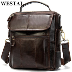 WESTAL Men's Genuine Leather Bag Crossbody Bags for Men